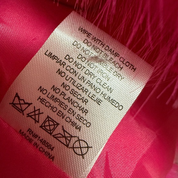 AKIRA NWT Stunning Hot Pink Faux Fur Long Sleeve Lined Teddy Jacket (0721) - Picture 10 of 12